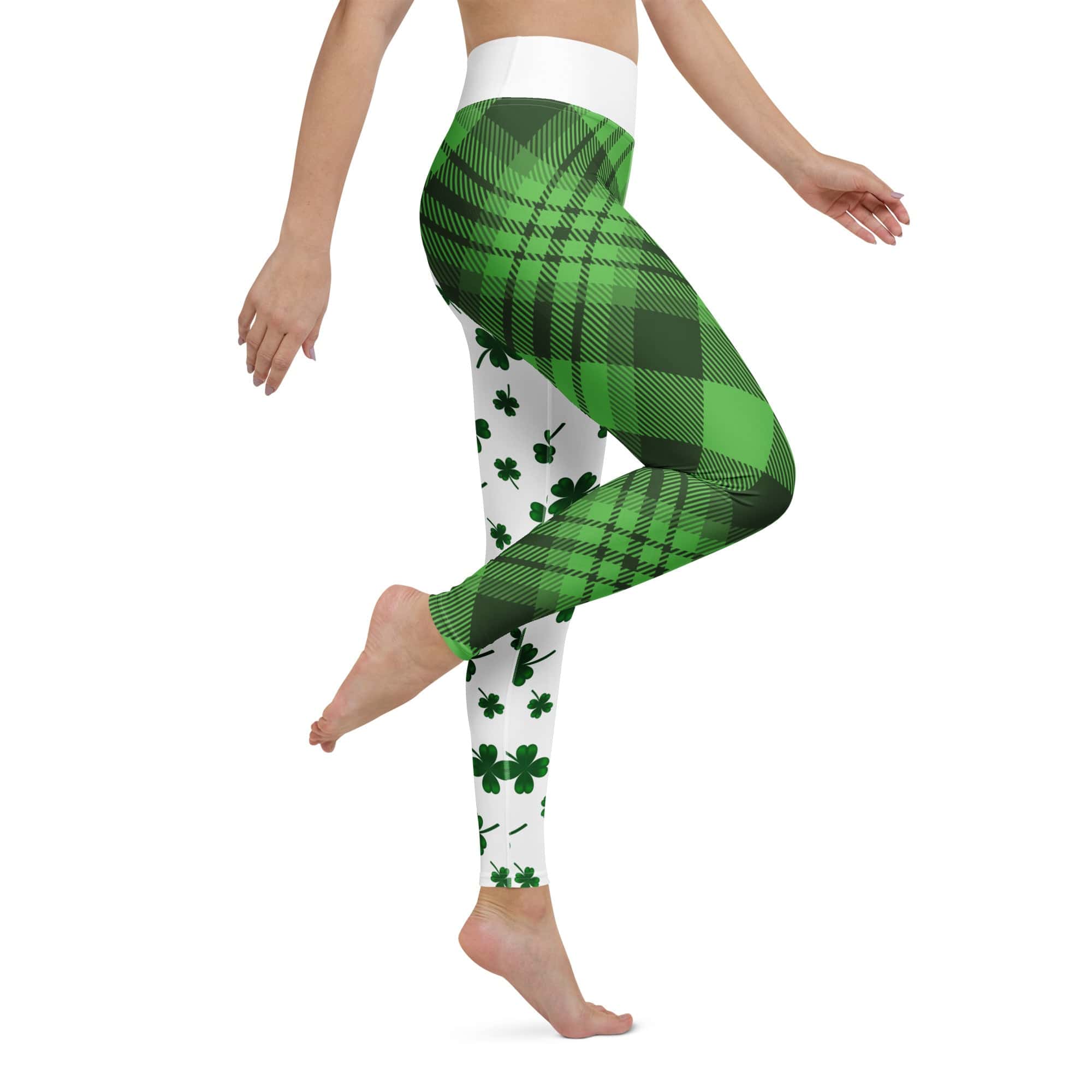 Shamrock & Tartan Yoga Leggings