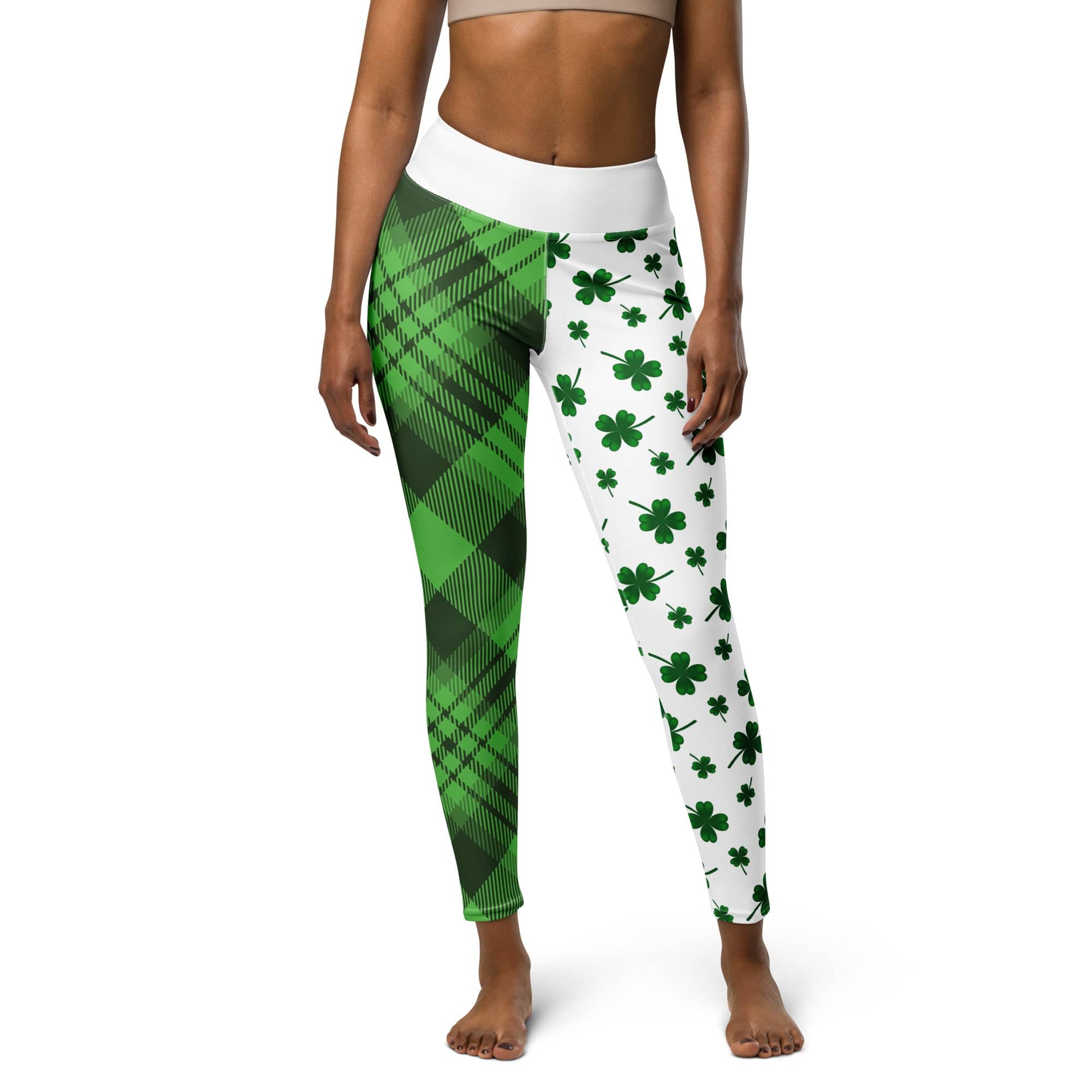 Shamrock & Tartan Yoga Leggings