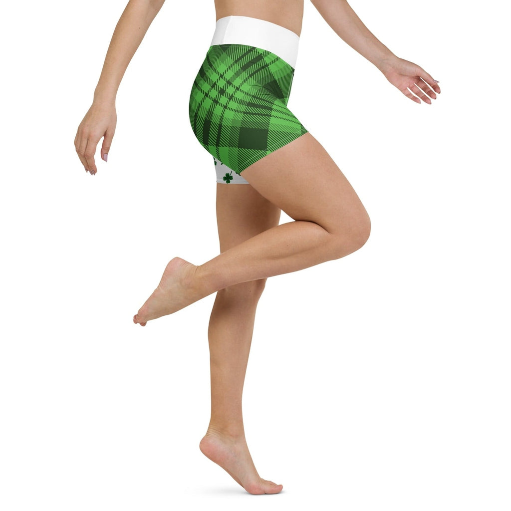 Shamrock & Tartan Yoga Shorts