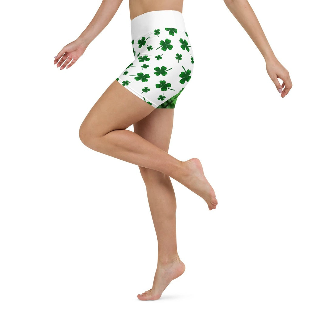 Shamrock & Tartan Yoga Shorts