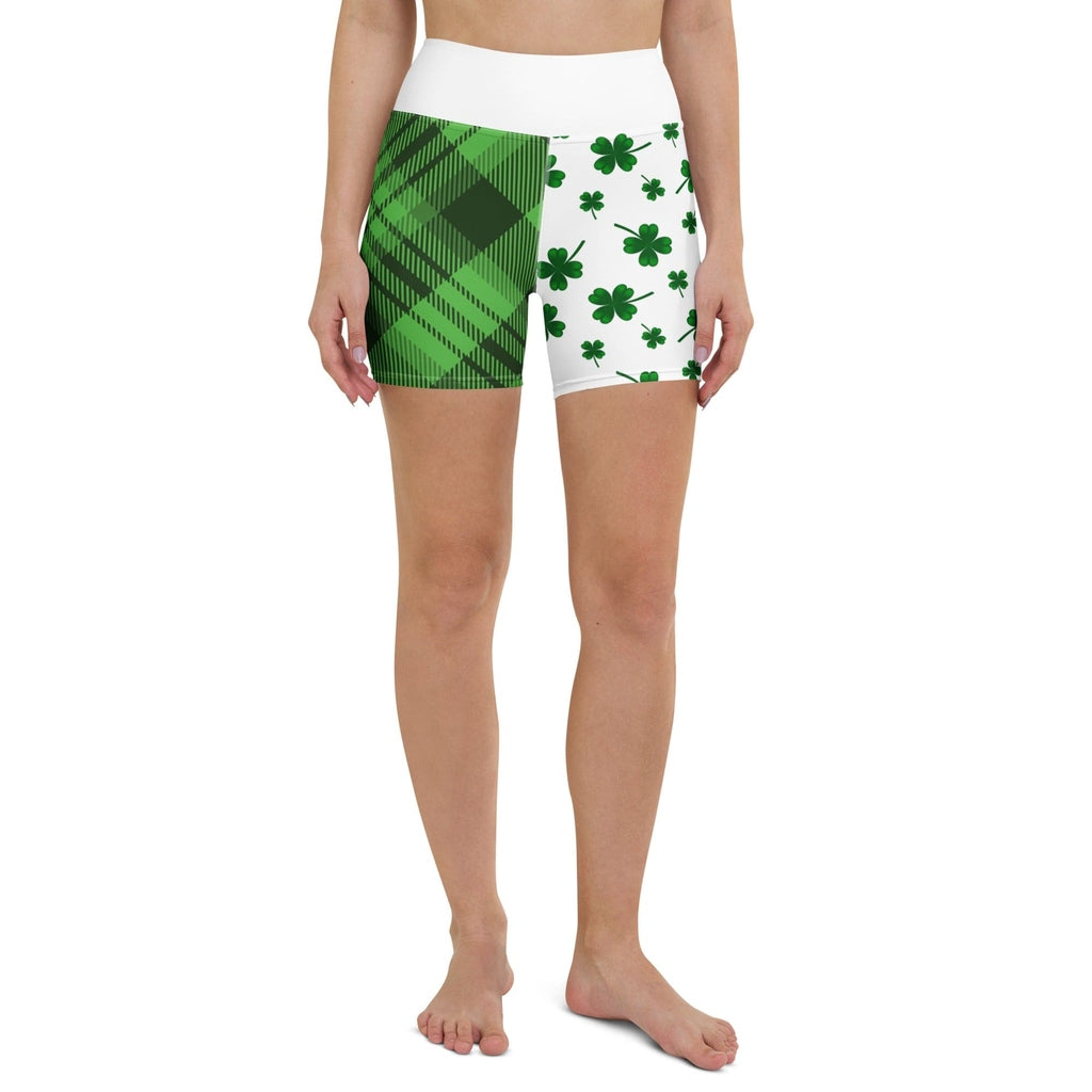 Shamrock & Tartan Yoga Shorts
