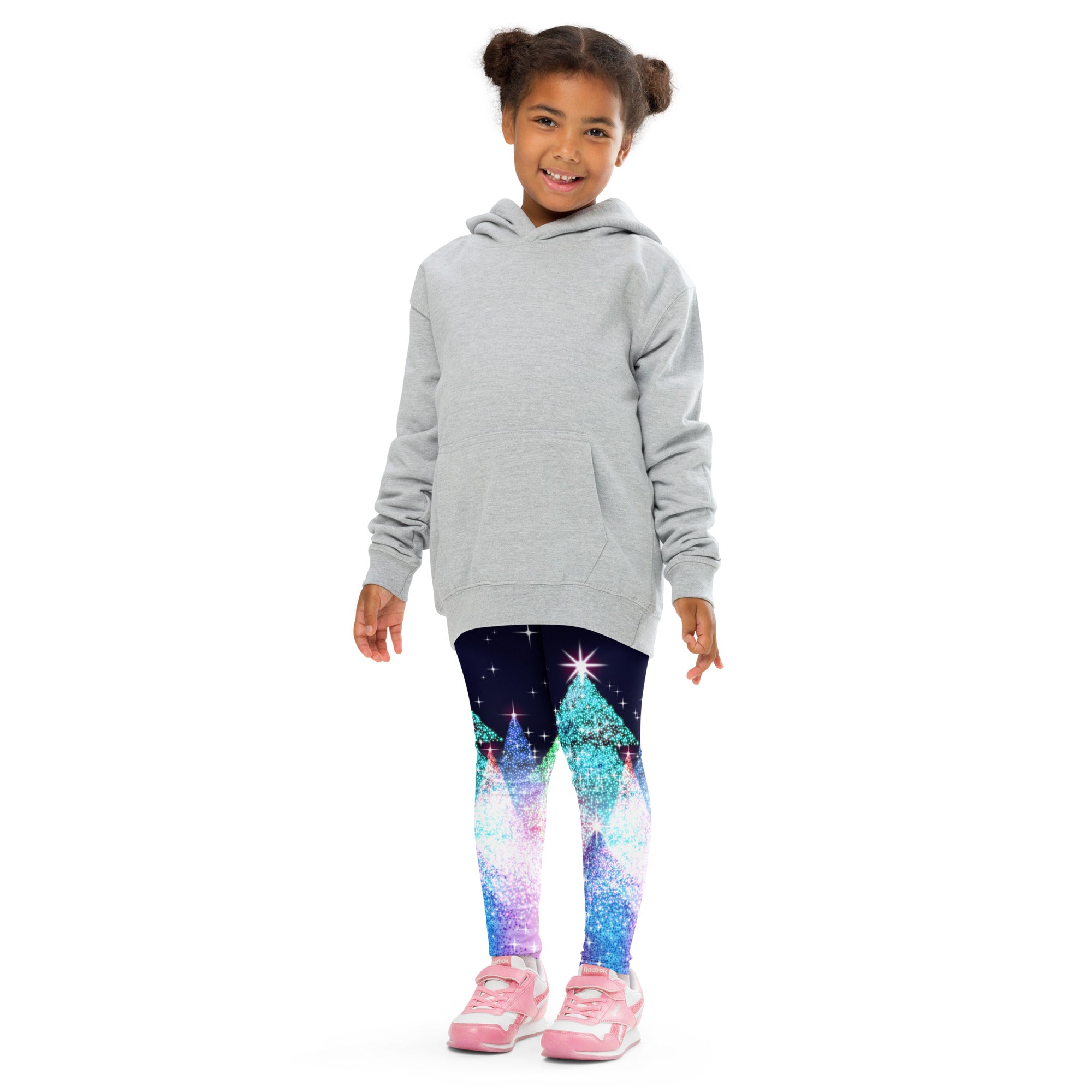 Shimmery Christmas Tree Print Kid's Leggings