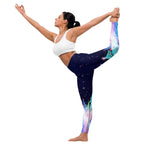 Shimmery Christmas Tree Print Yoga Leggings