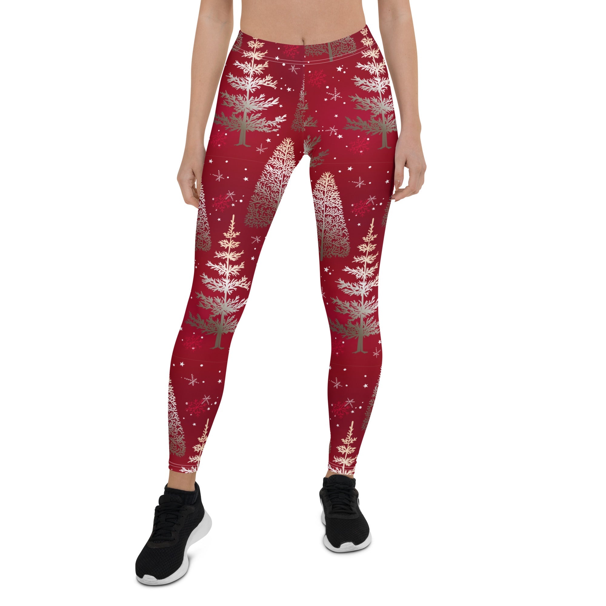 Silver Noel Pines Leggings