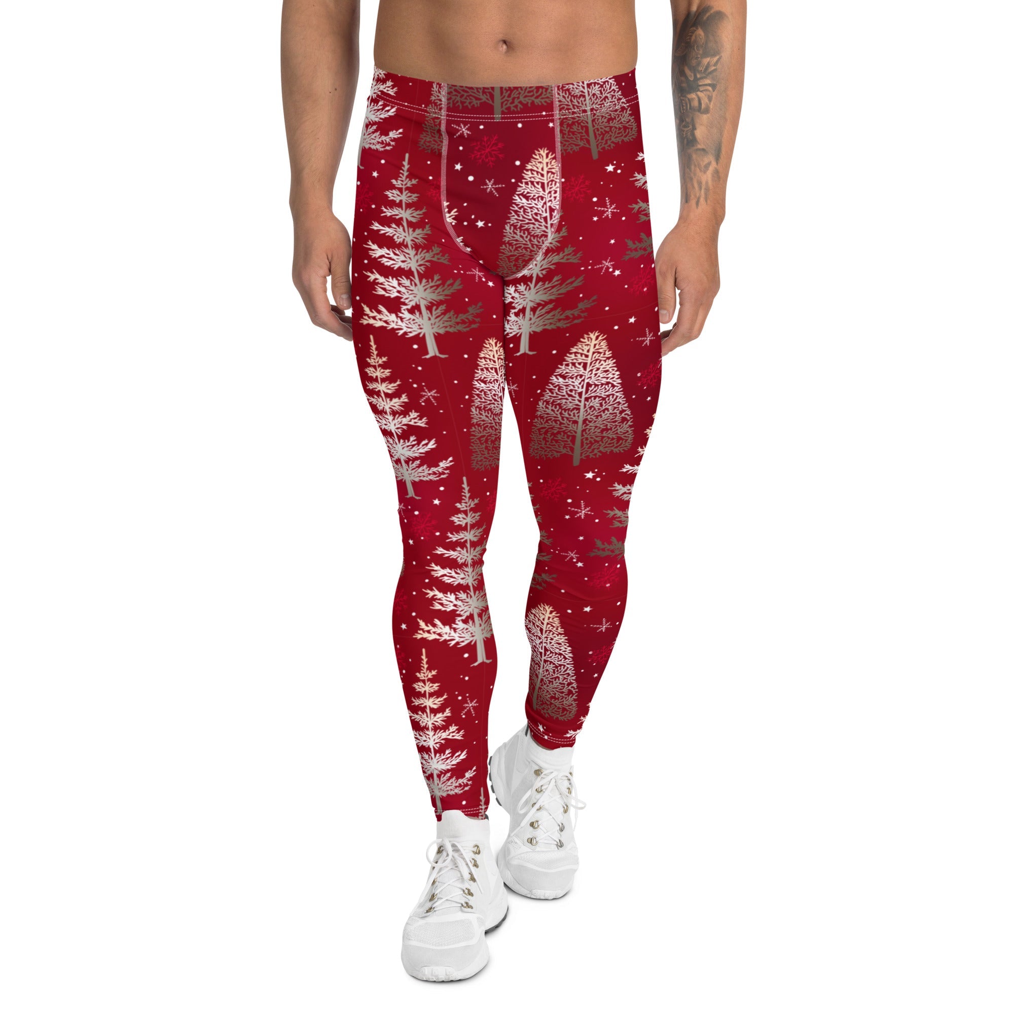 Silver Noel Pines Men's Leggings