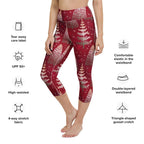 Silver Noel Pines Yoga Capris