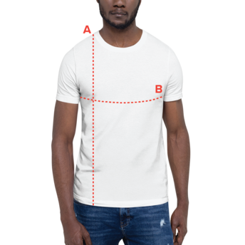 How to measure - Men's Embroidered T-Shirt
