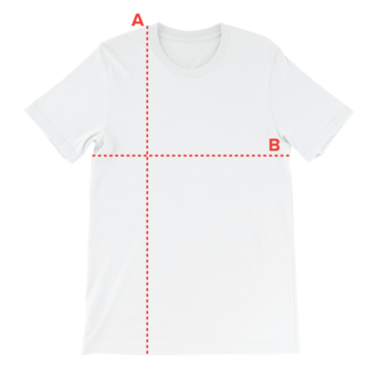 How to measure - Men's Embroidered T-Shirt