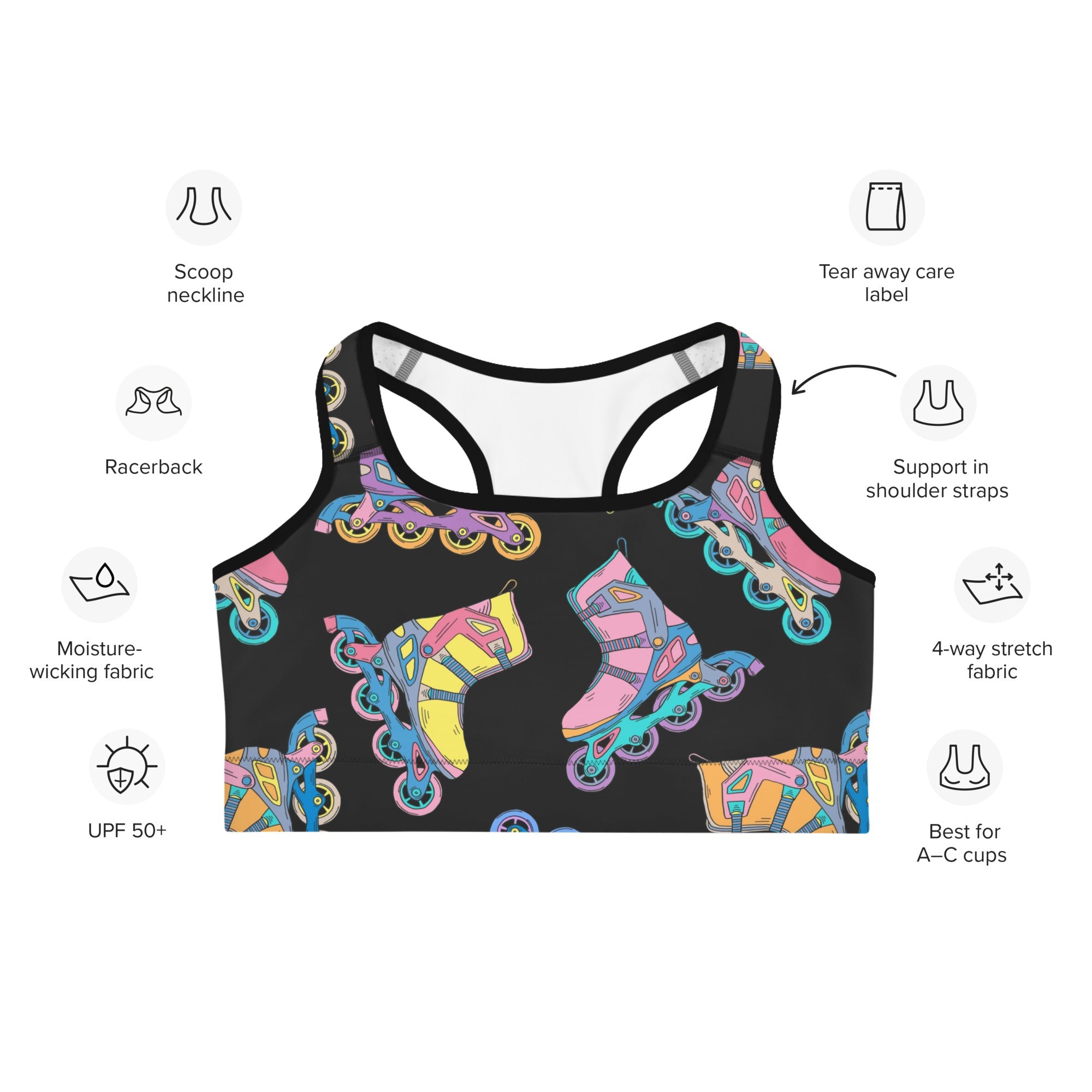 Skater's Groove Sports Bra