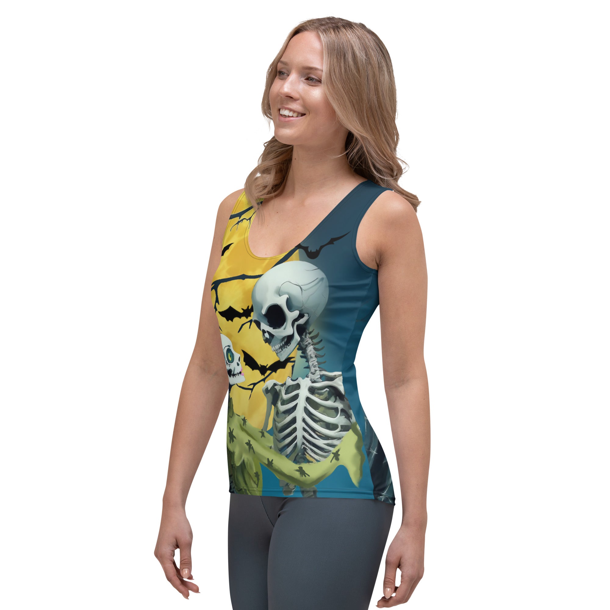 Skeleton and Zombie Tank Top