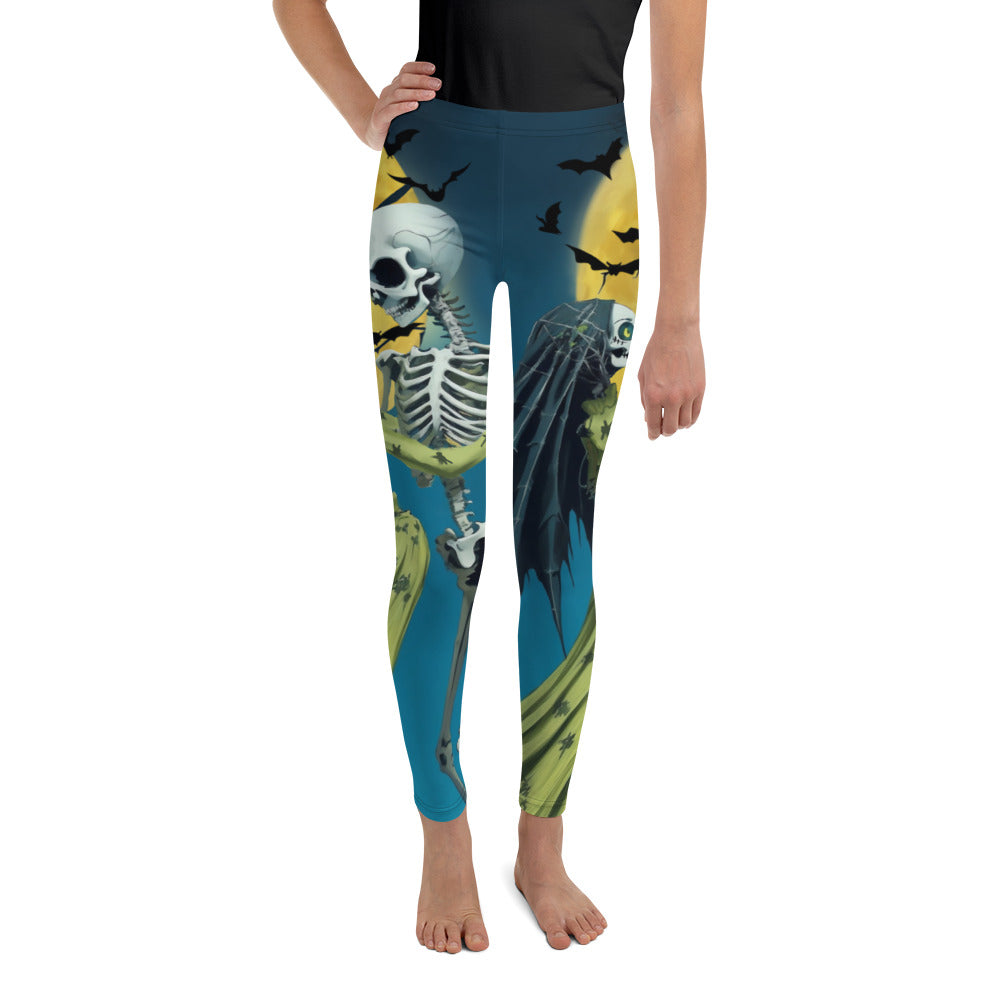 Skeleton and Zombie Youth Leggings