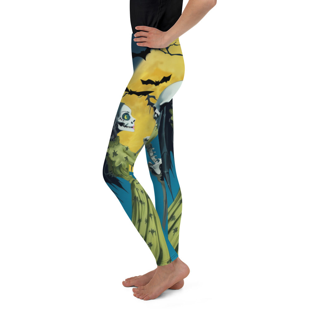 Skeleton and Zombie Youth Leggings