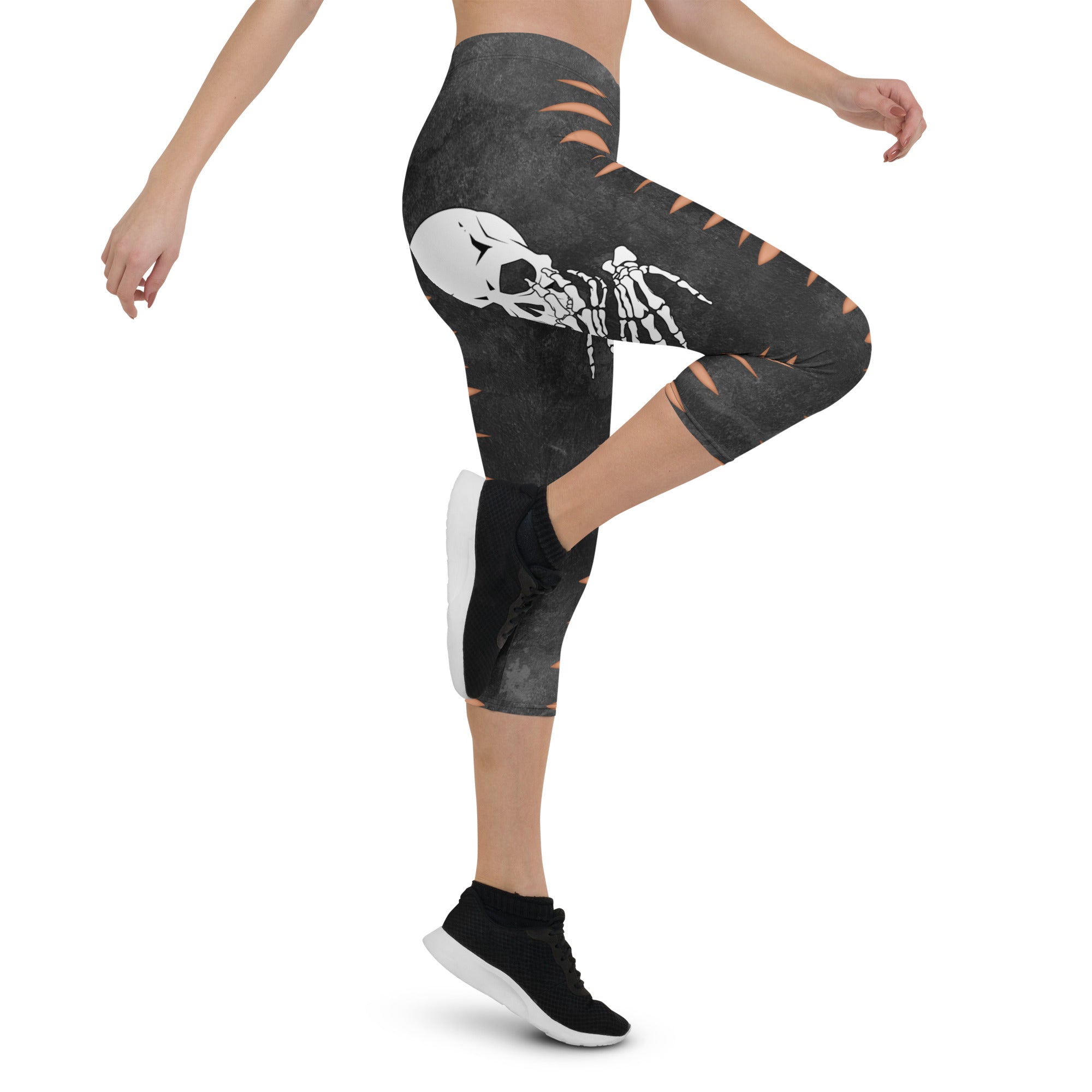 Skeleton Cut Outs Capris