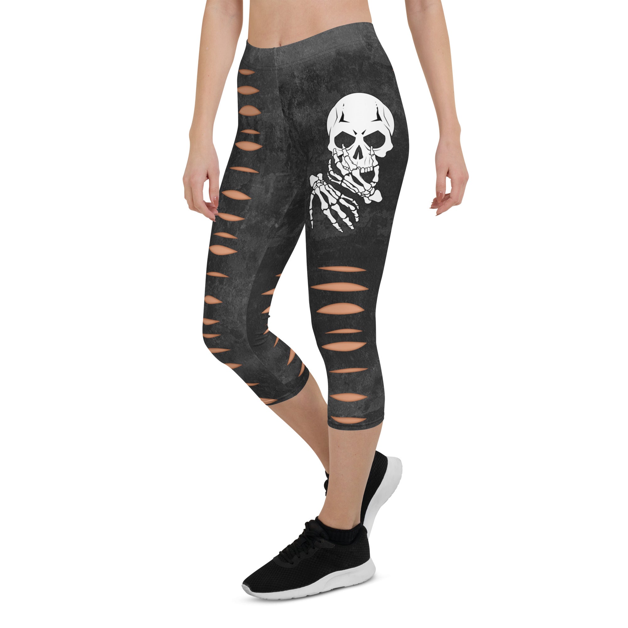 Skeleton Cut Outs Capris