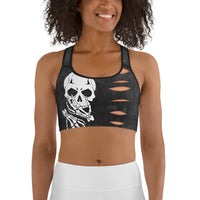 Skeleton Cut Outs Sports Bra