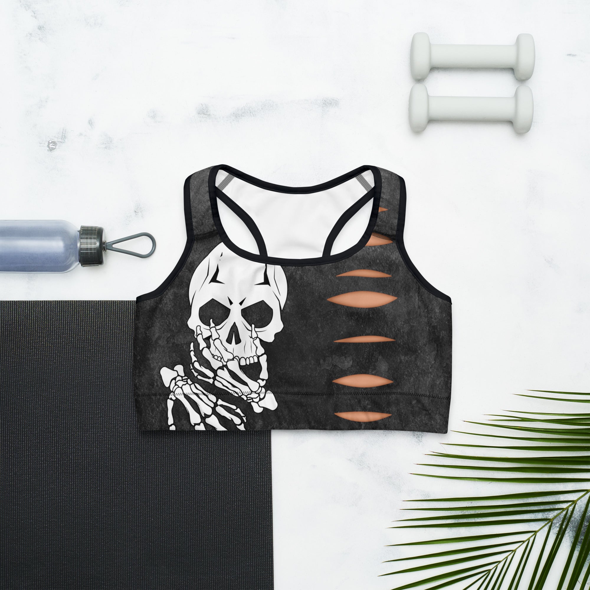 Skeleton Cut Outs Sports Bra