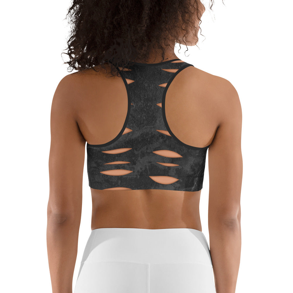 Skeleton Cut Outs Sports Bra