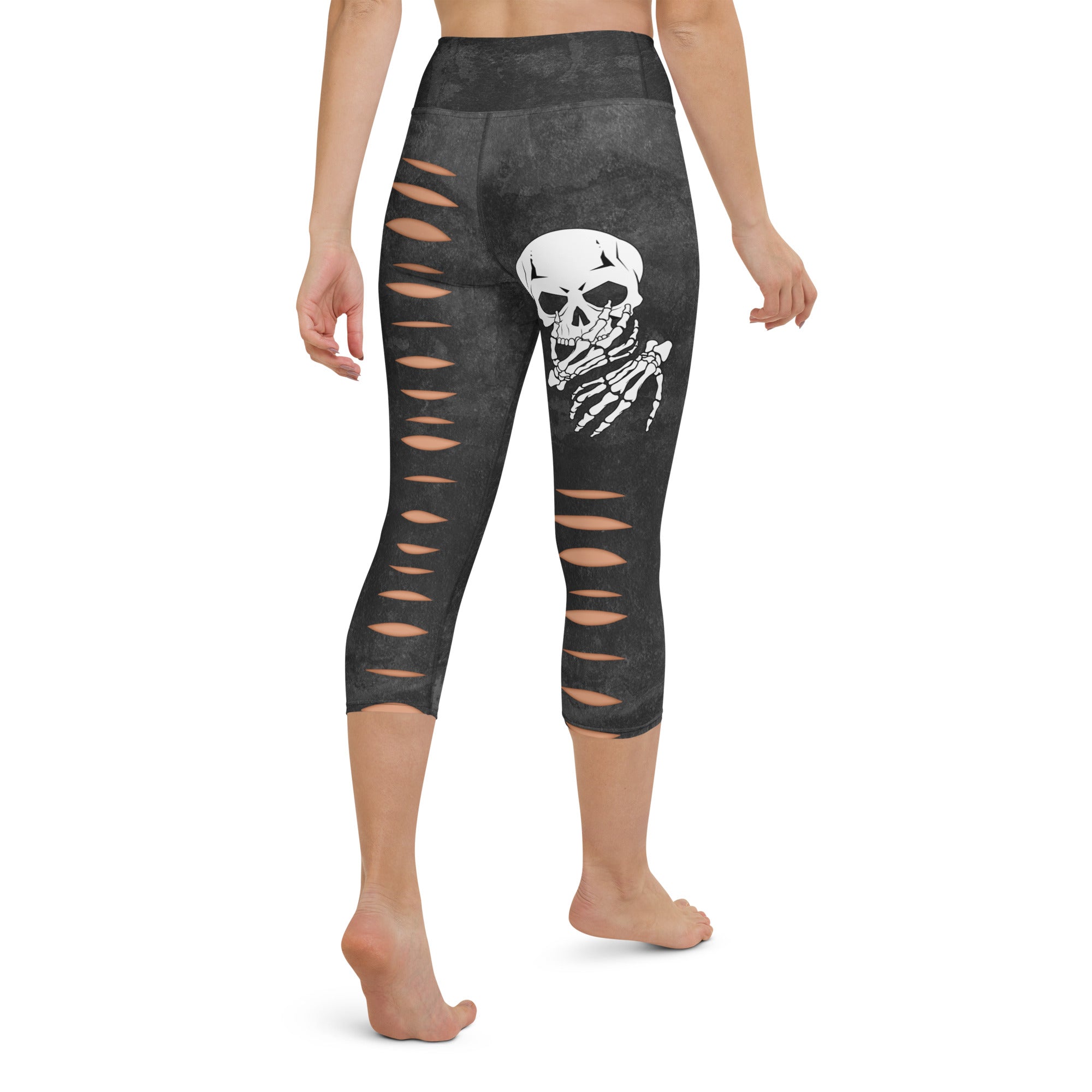 Skeleton Cut Outs Yoga Capris