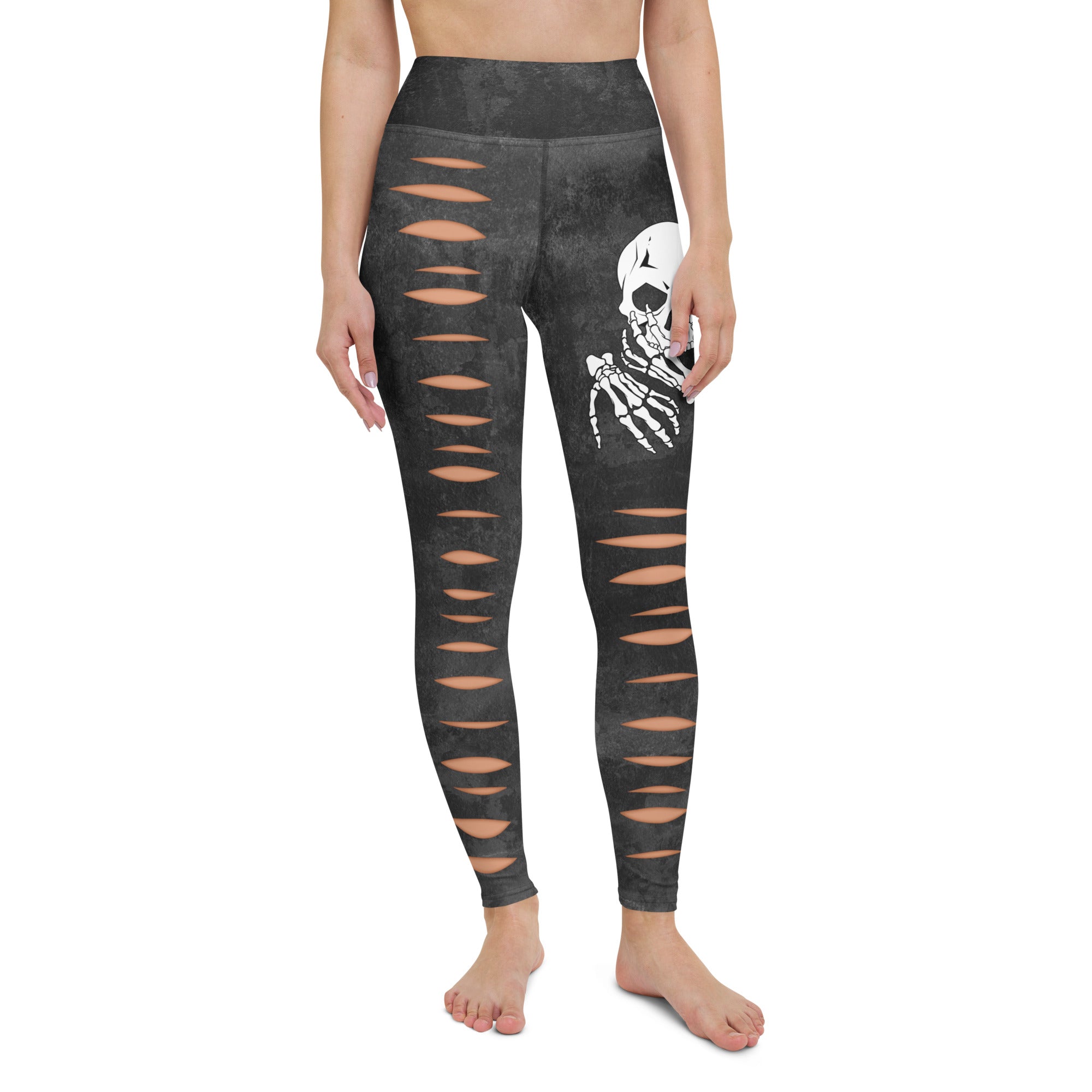 Skeleton Cut Outs Yoga Leggings