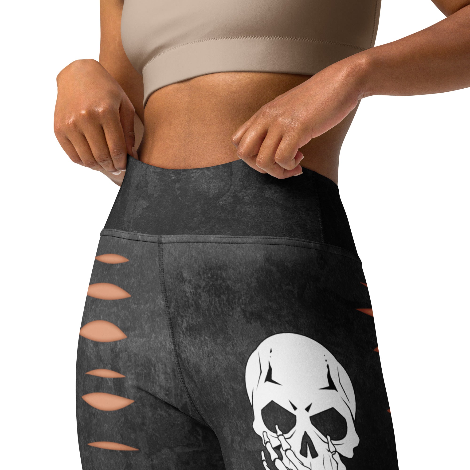 Skeleton Cut Outs Yoga Leggings