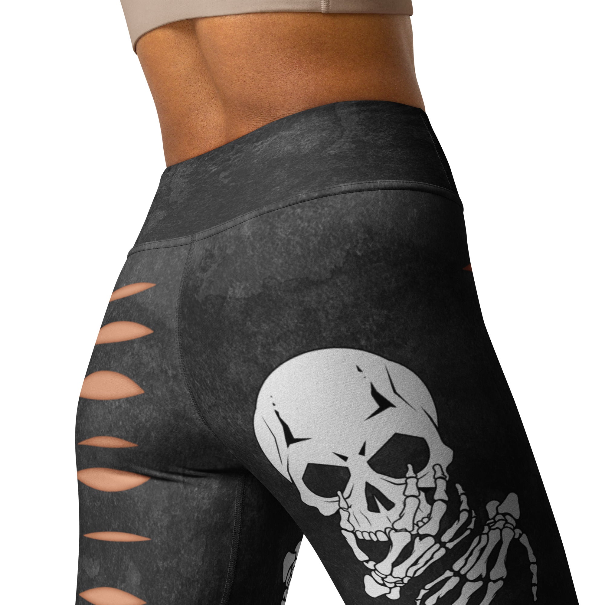 Skeleton Cut Outs Yoga Leggings