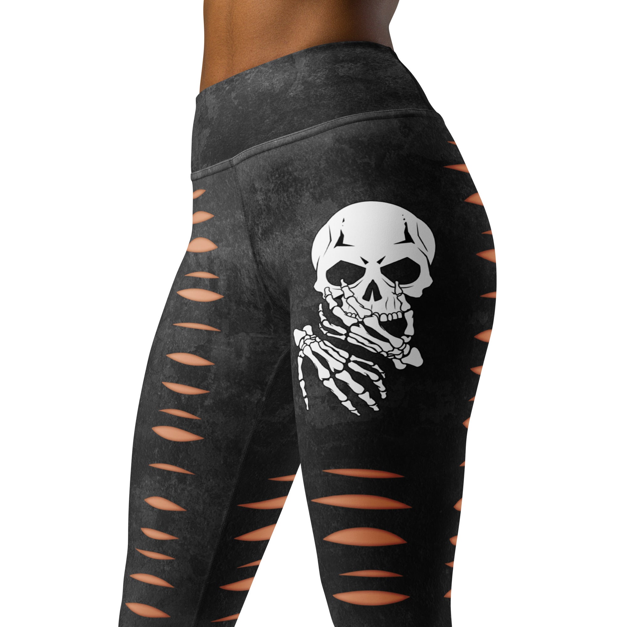 Skeleton Cut Outs Yoga Leggings