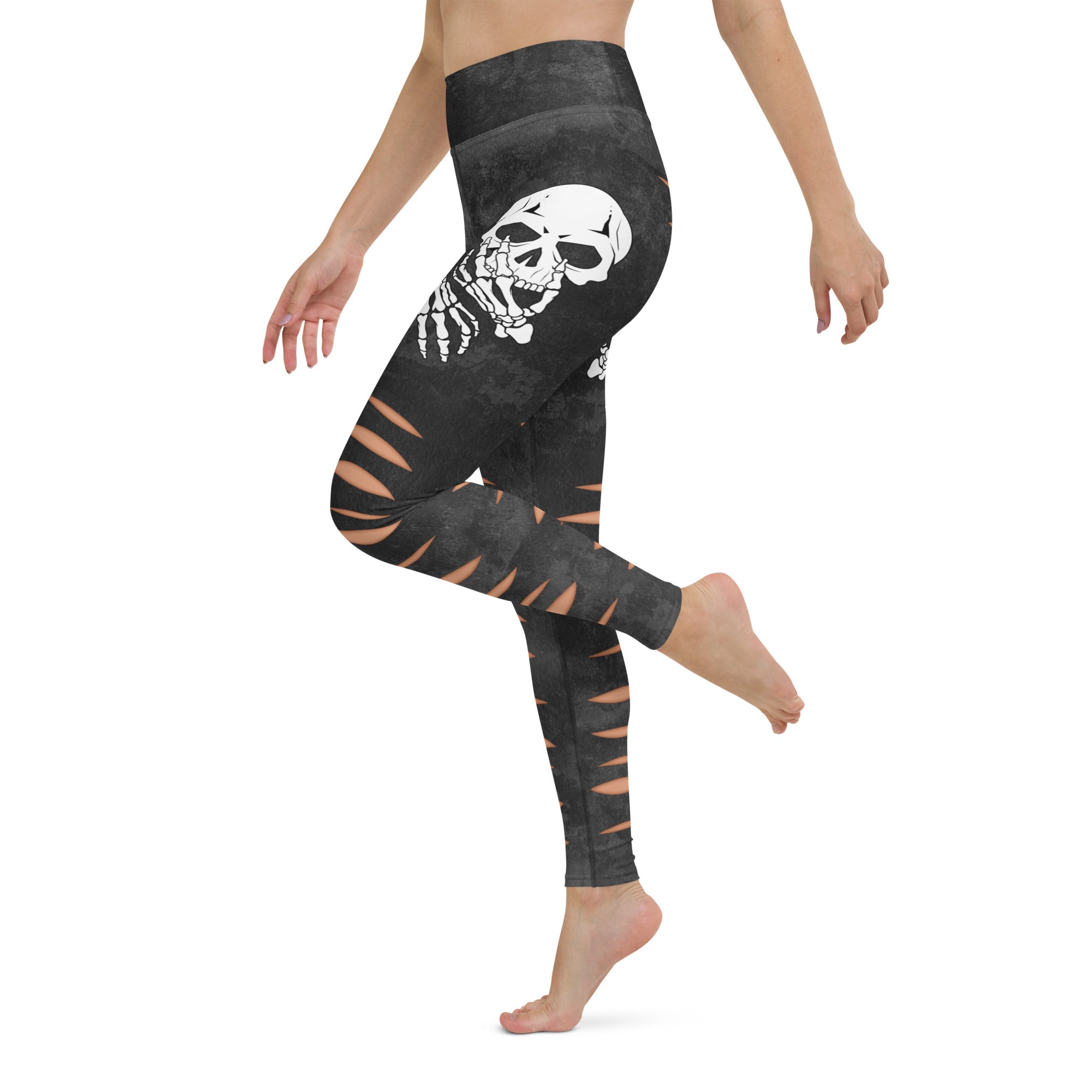 Skeleton Cut Outs Yoga Leggings