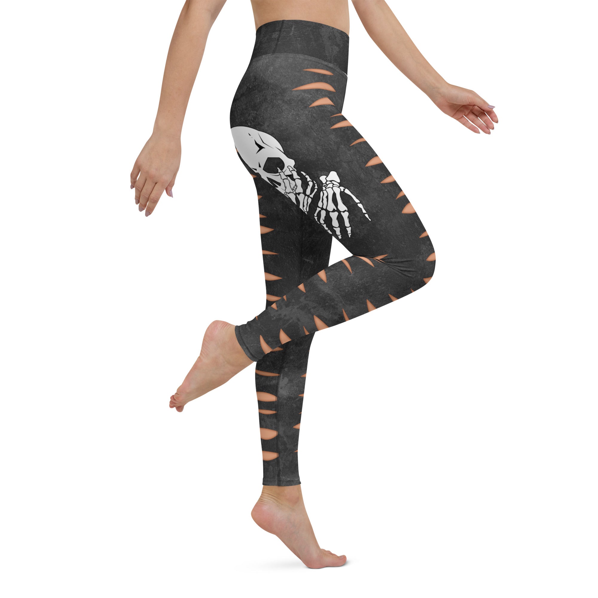 Skeleton Cut Outs Yoga Leggings