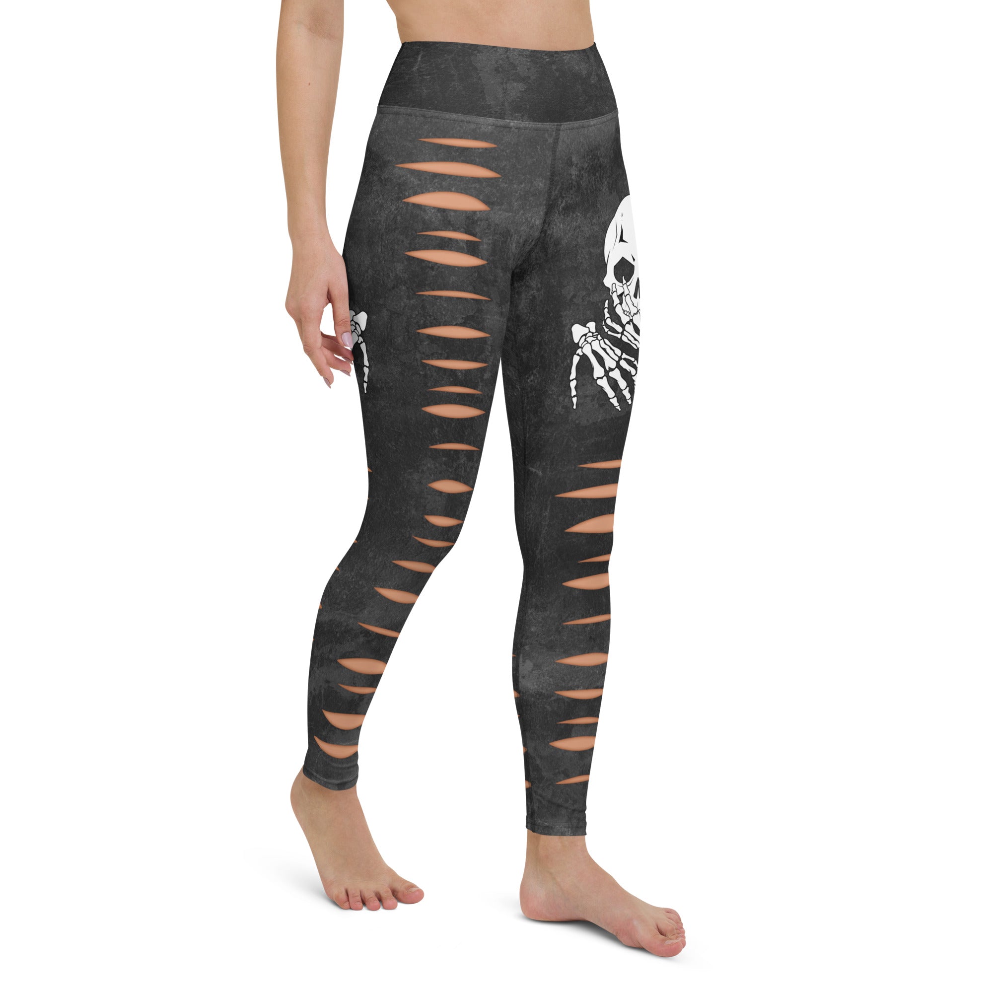 Skeleton Cut Outs Yoga Leggings