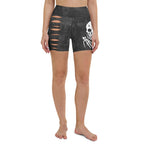 Skeleton Cut Outs Yoga Shorts