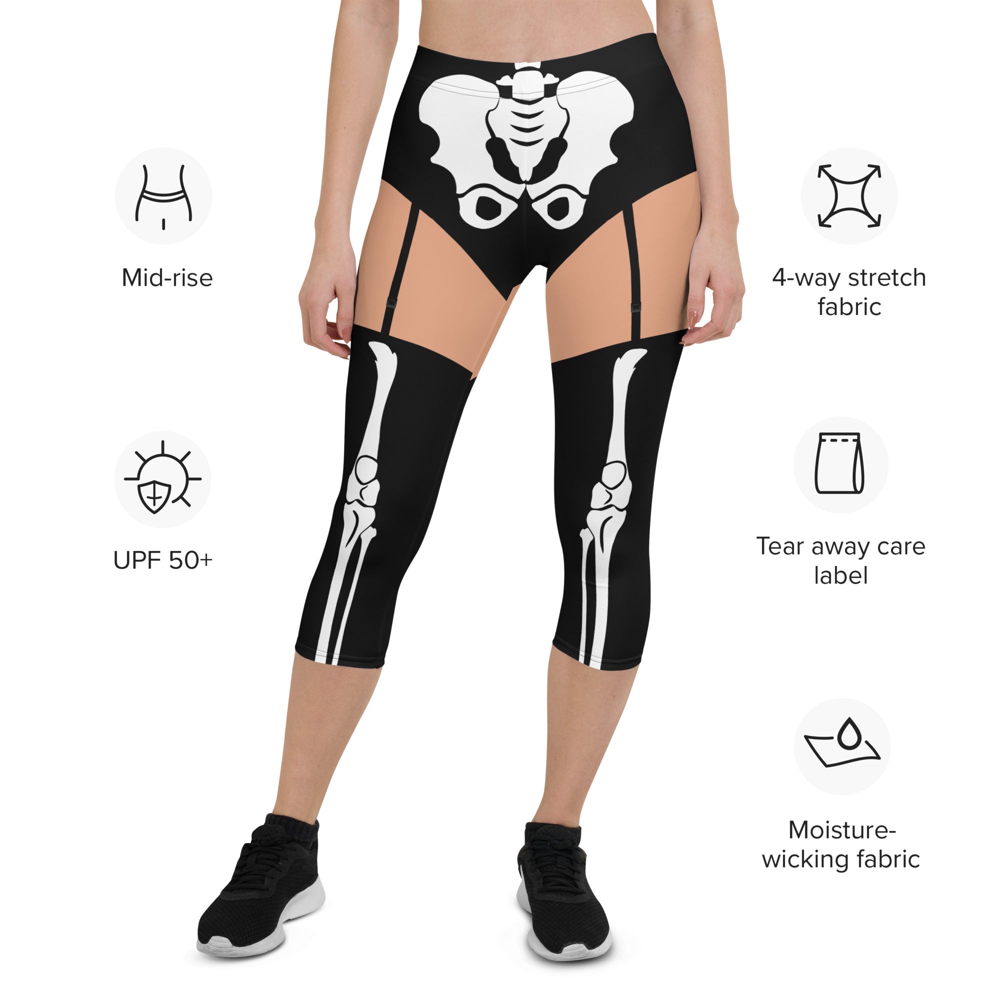 Skeleton Shorts Capris