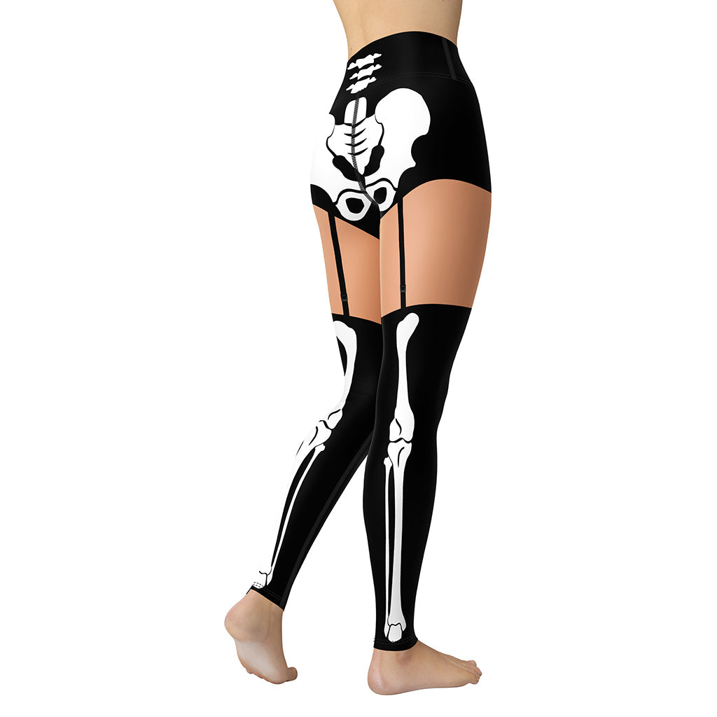 Skeleton Shorts Yoga Leggings