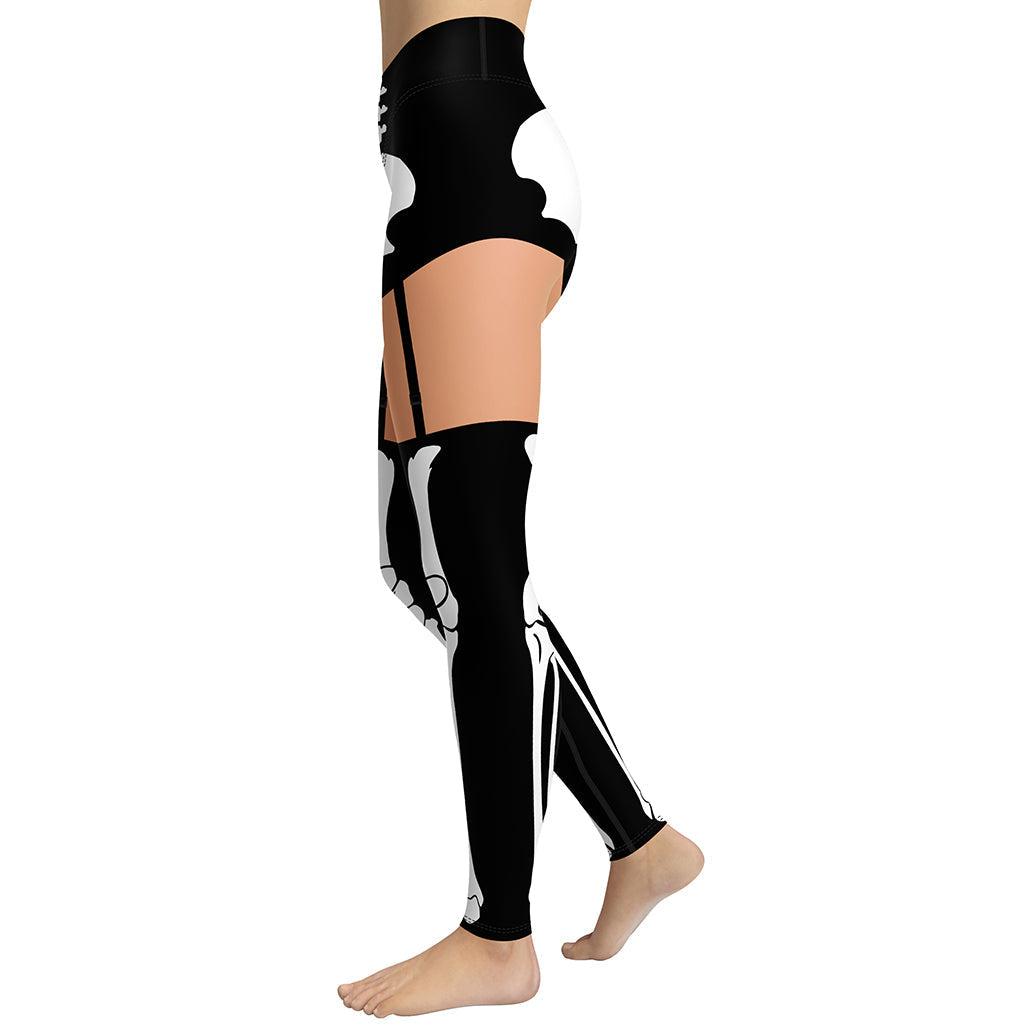 Skeleton Shorts Yoga Leggings