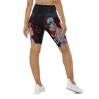 Skeleton & Woman Biker Shorts