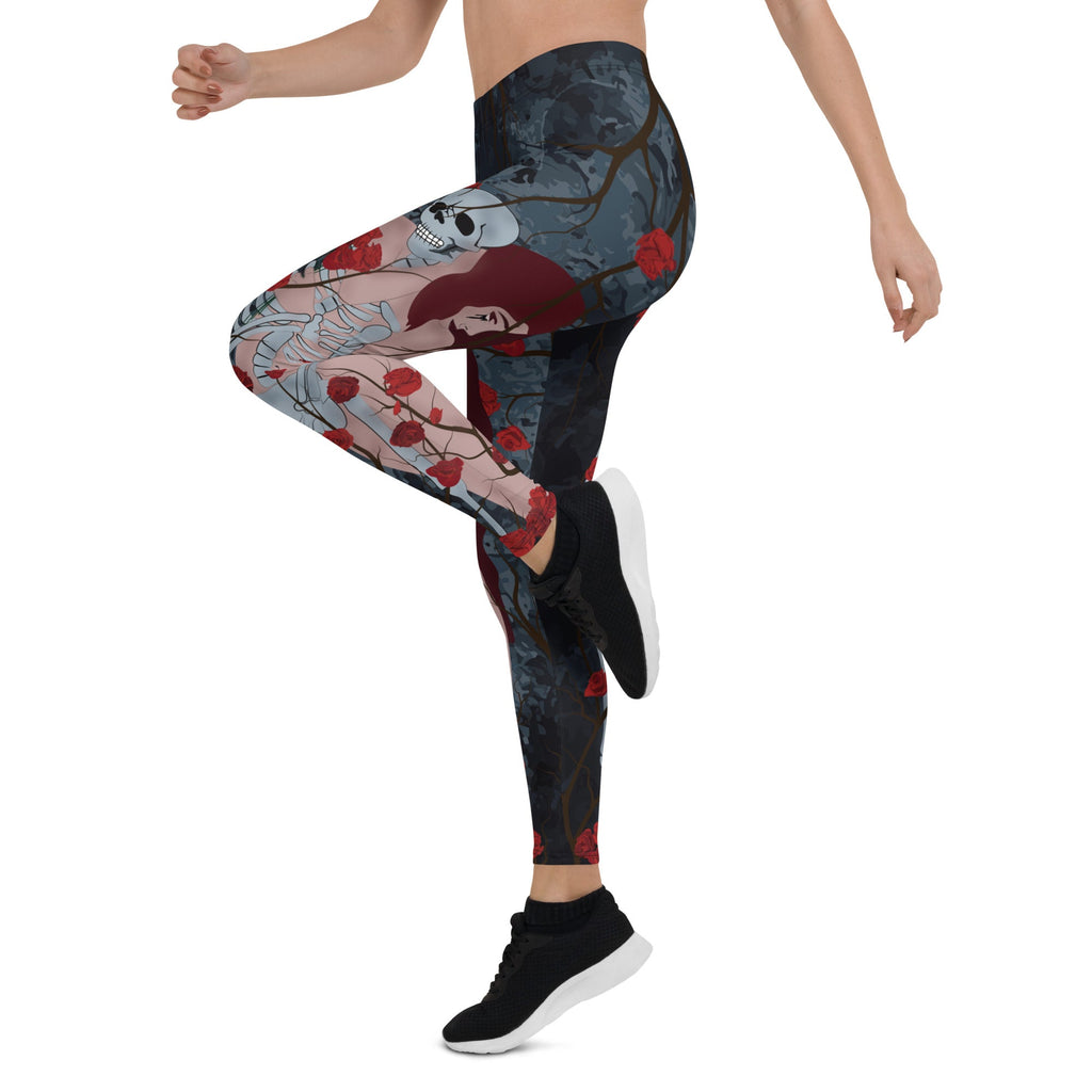 Skeleton & Woman Leggings