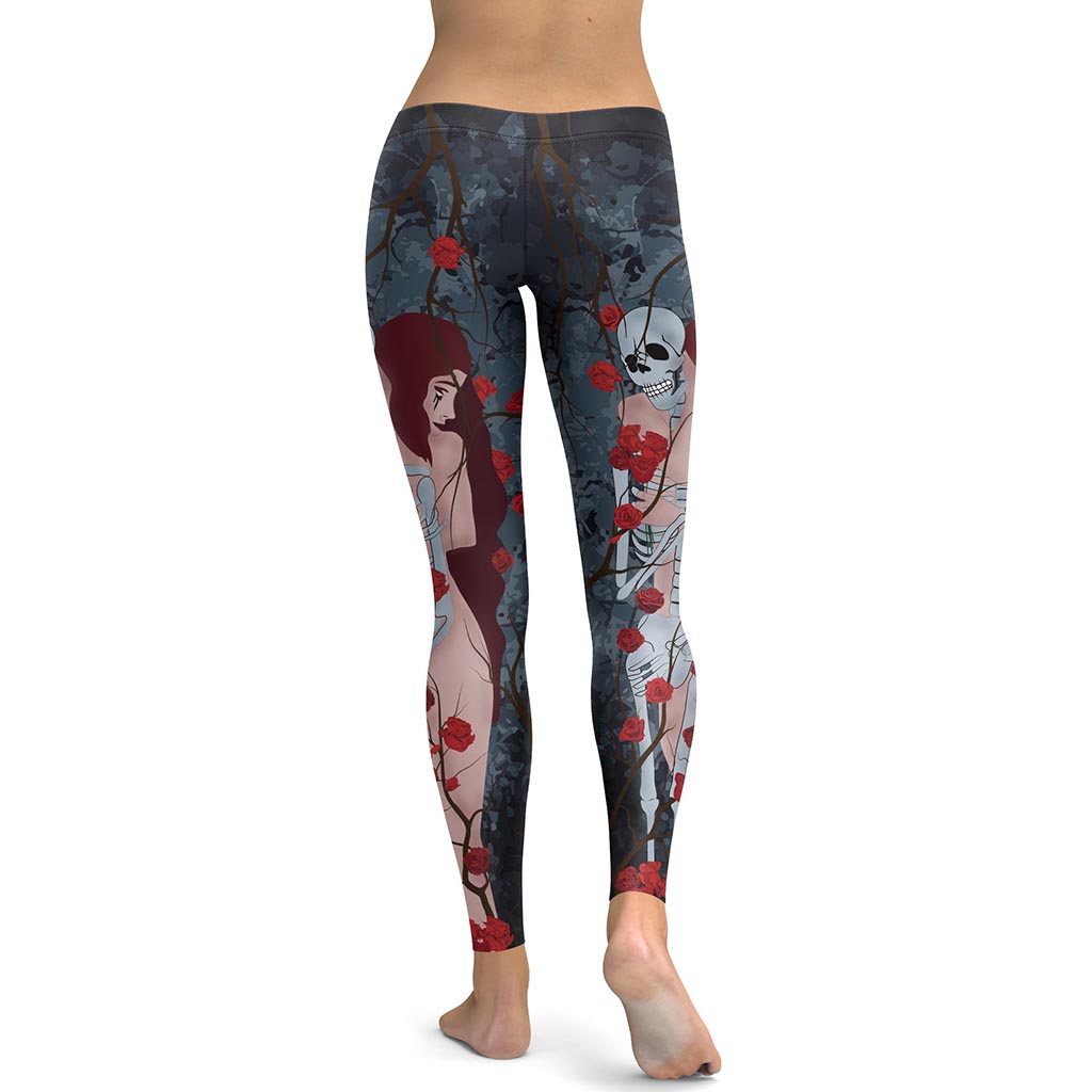 Skeleton & Woman Leggings