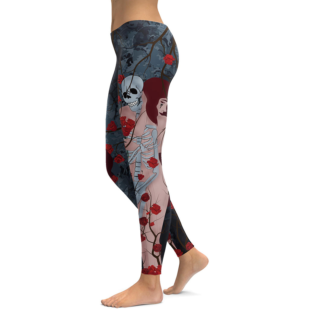 Leggings Fille Squelette Halloween NOROZE – Imprimé Os, élastique Doux – Déguisement Ou Style Quotidien
