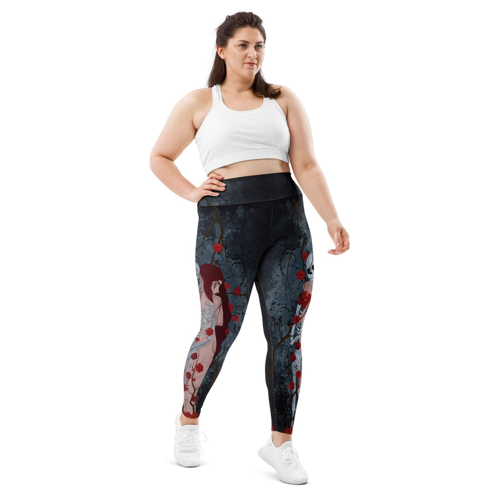 Skeleton & Woman Plus Size Leggings