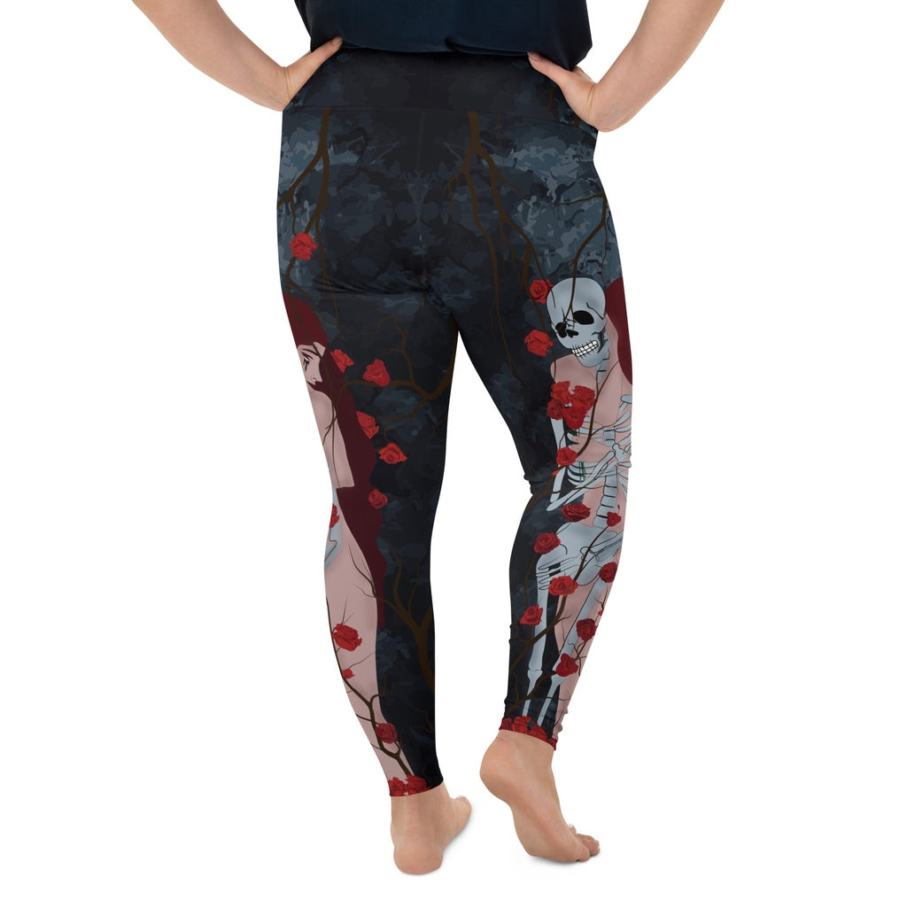 Skeleton & Woman Plus Size Leggings