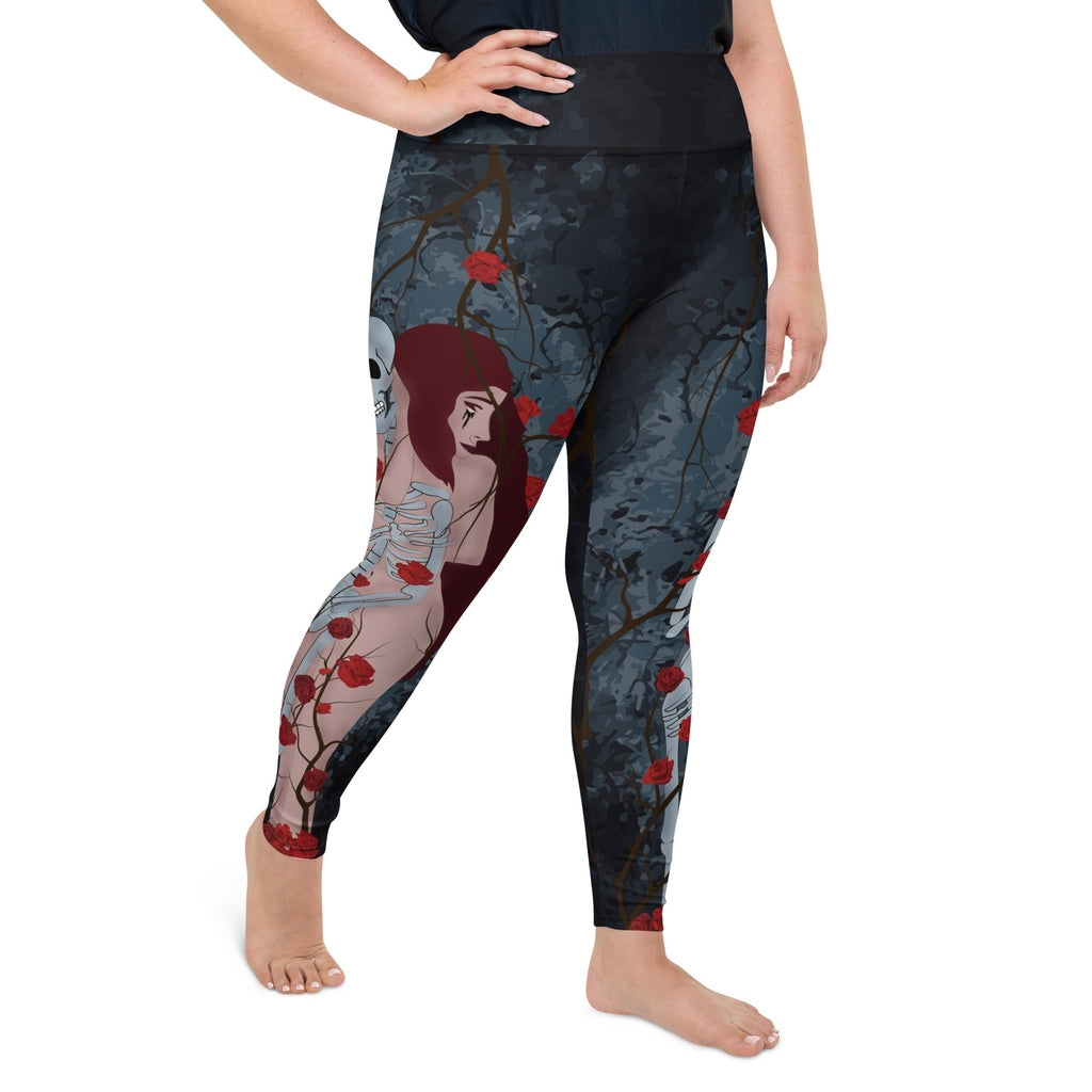 Skeleton & Woman Plus Size Leggings