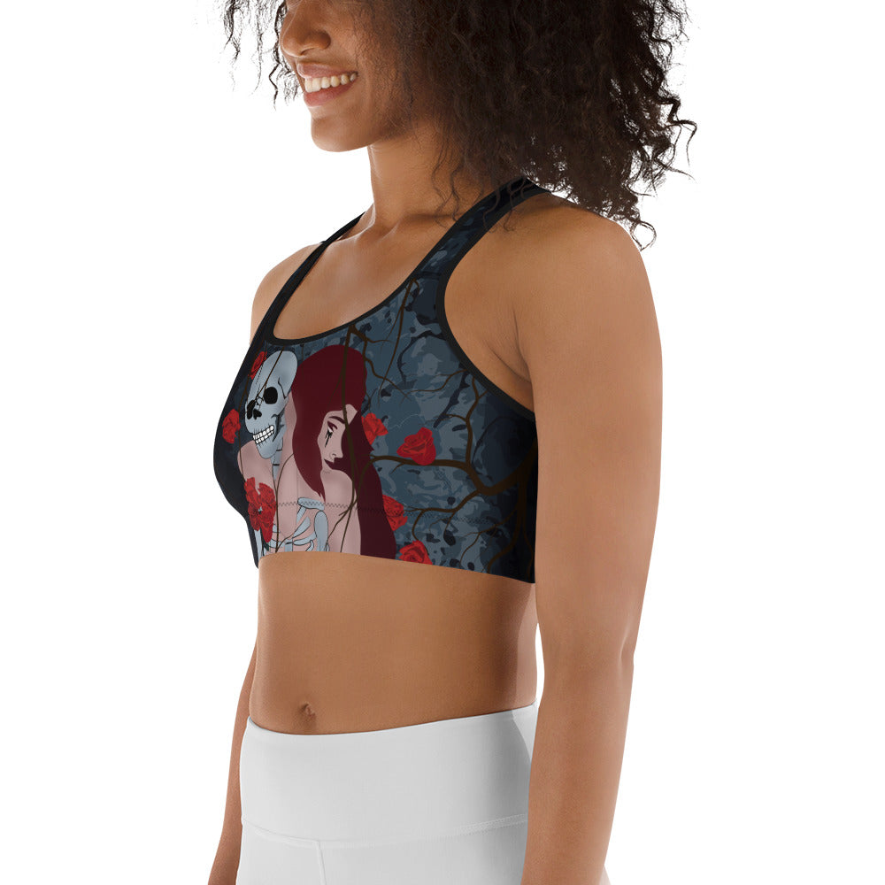 Skeleton & Woman Sports Bra