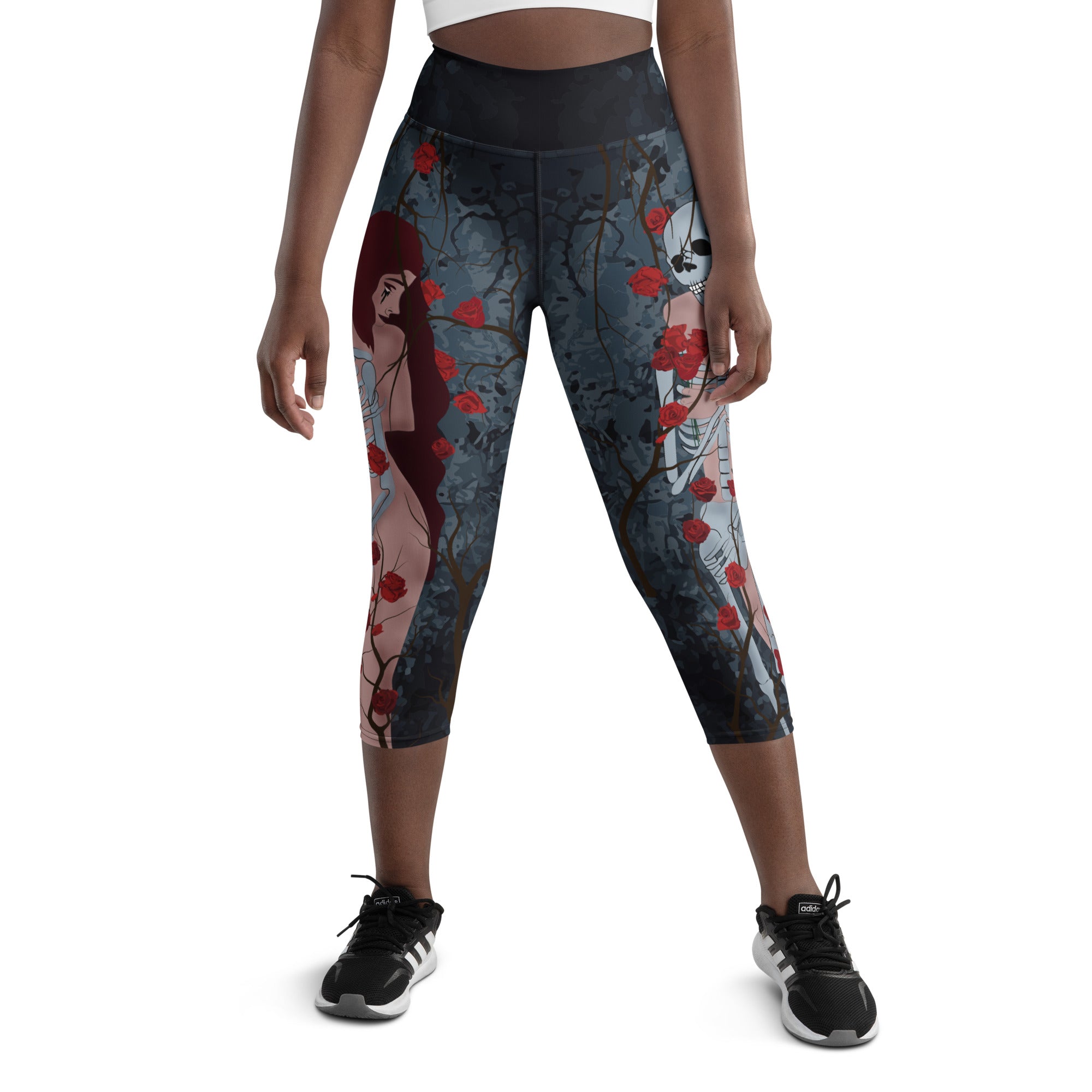 Skeleton & Woman Yoga Capris