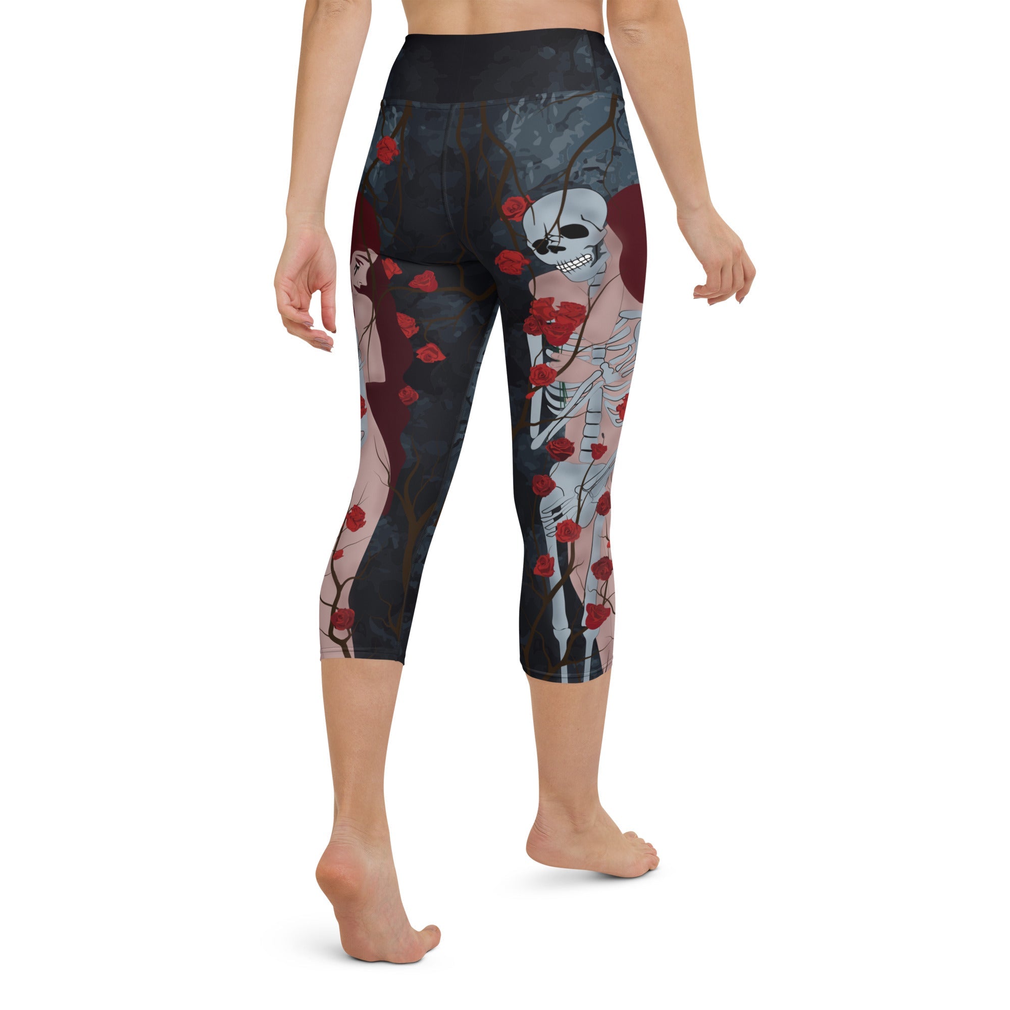 Skeleton & Woman Yoga Capris