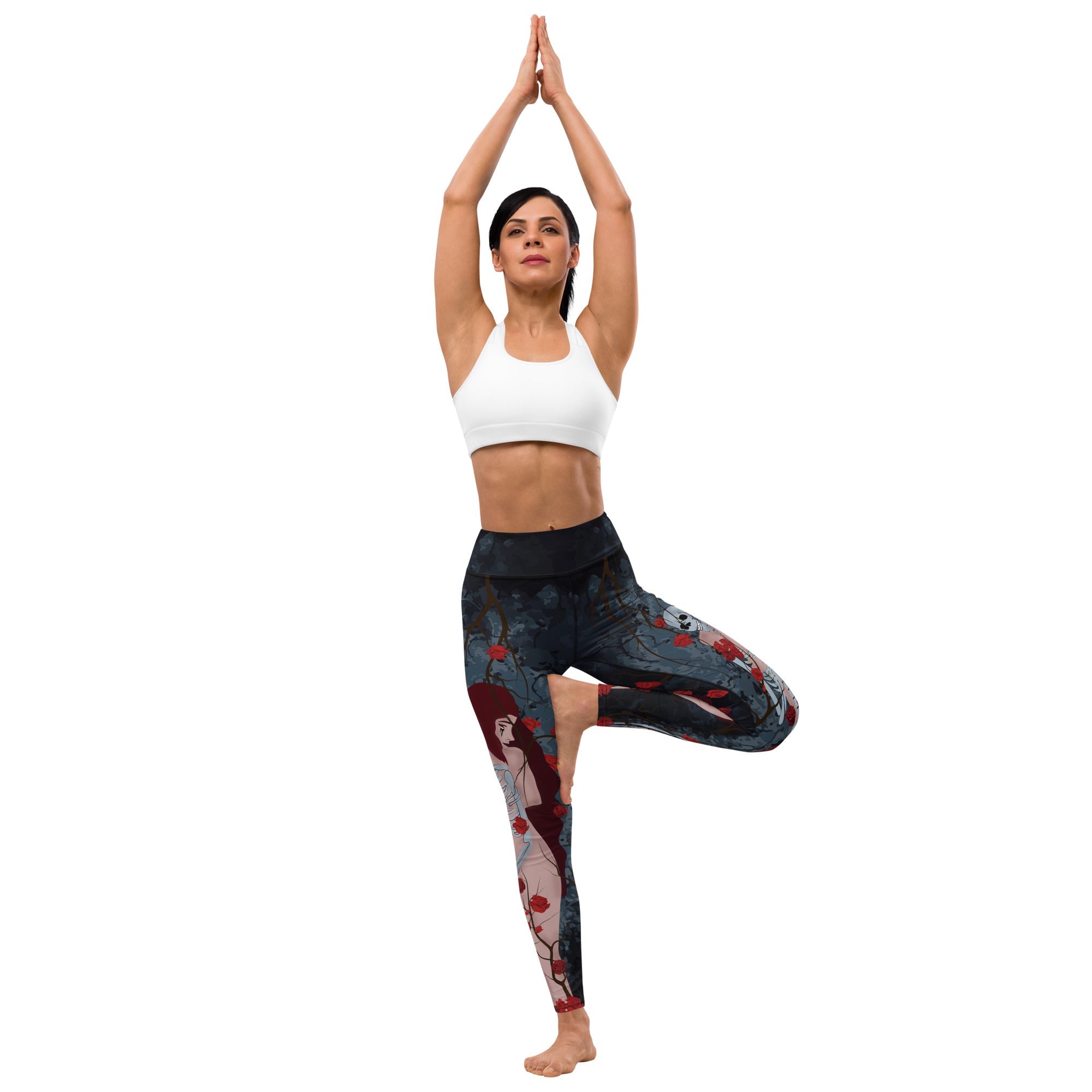 Skeleton & Woman Yoga Leggings