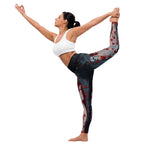 Skeleton & Woman Yoga Leggings