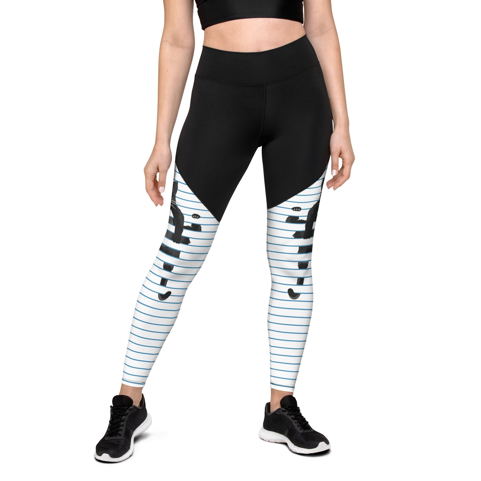 Sketchbook Cat Compression Leggings