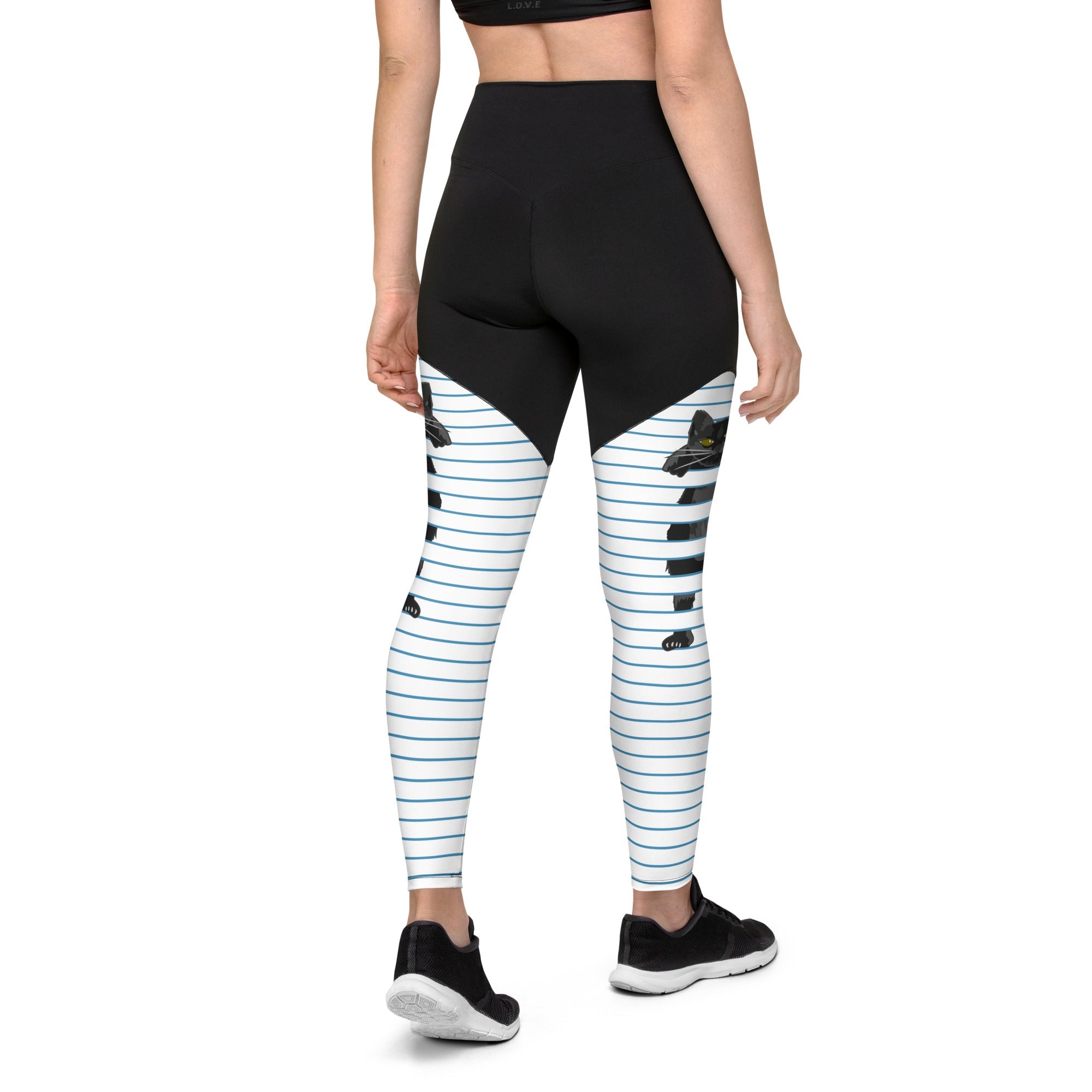 Sketchbook Cat Compression Leggings