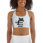 Sketchbook Cat Sports Bra