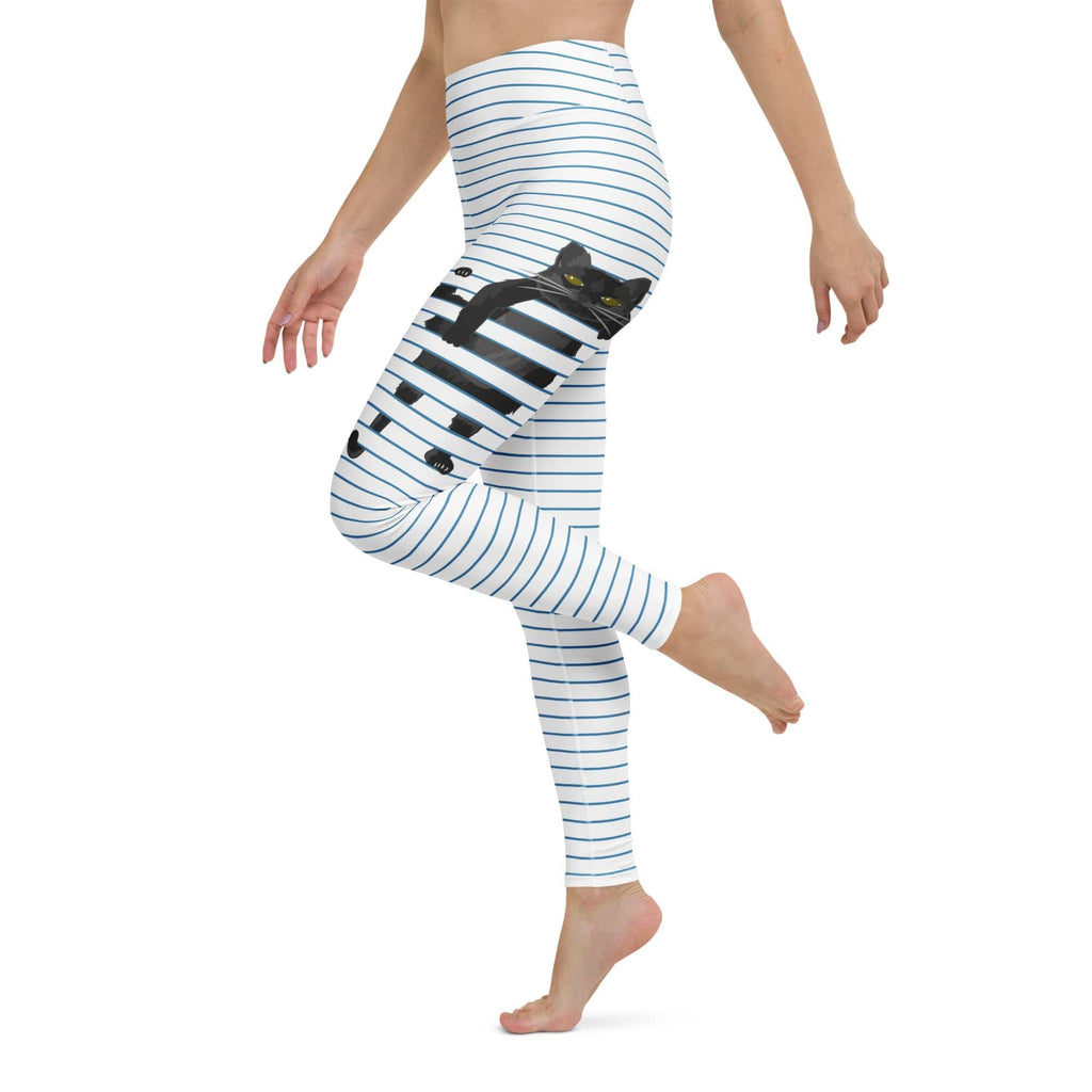 Sketchbook Cat Yoga Leggings