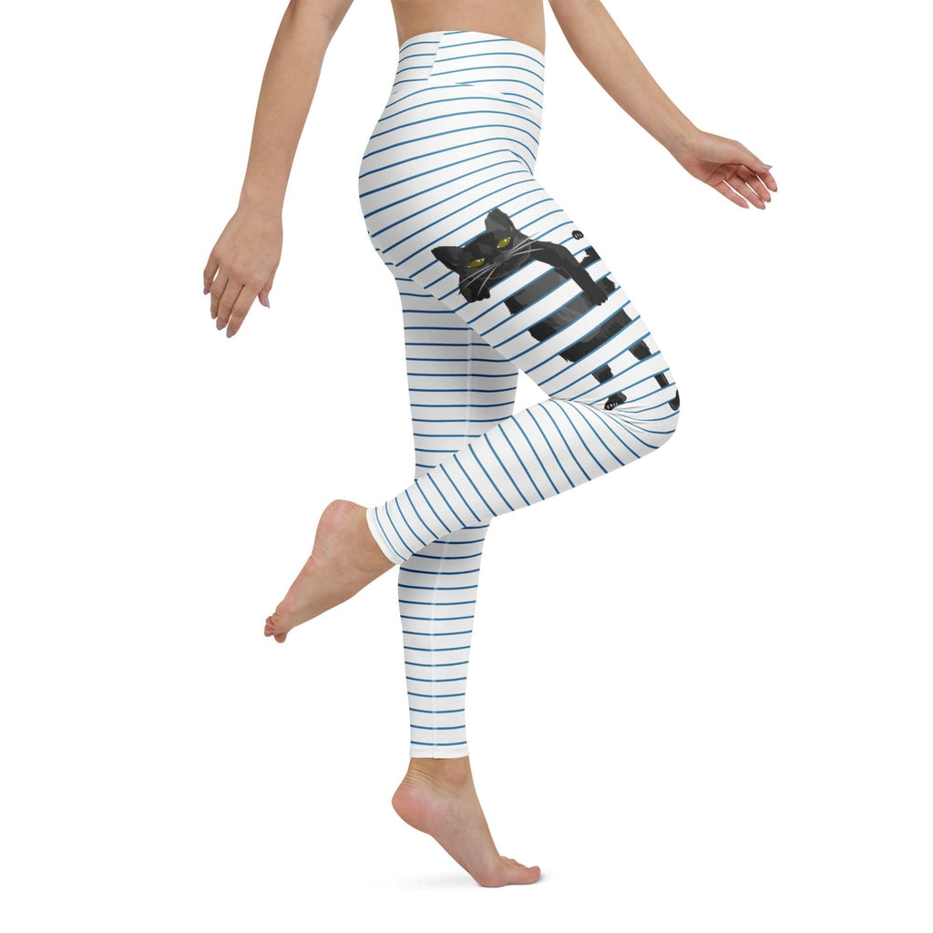 Sketchbook Cat Yoga Leggings